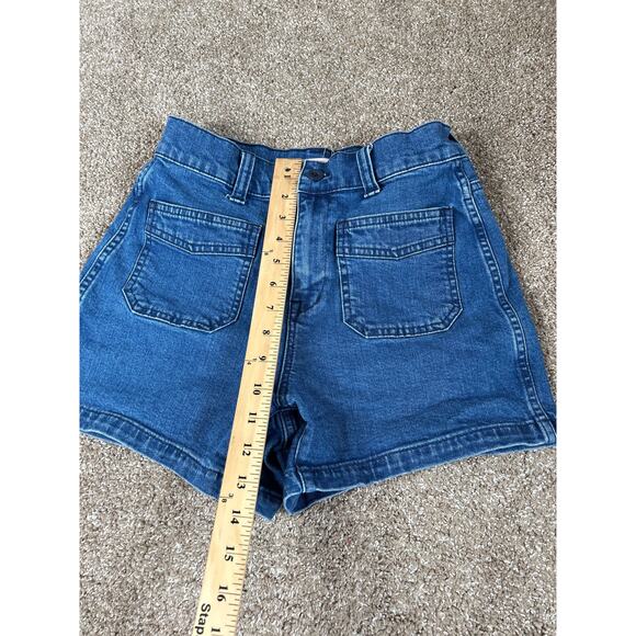 Madewell Jean shorts front hip pockets SZ 26" denim - Picture 5 of 5